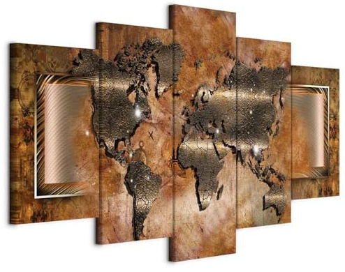 B&D XXL - Akustikbild 225x112 cm Bilder mit Akustikschaumstoff Hochleistungsschallabsorber Schallschutz Leinwandbild XXL 5 tlg Wandbild 020101-247