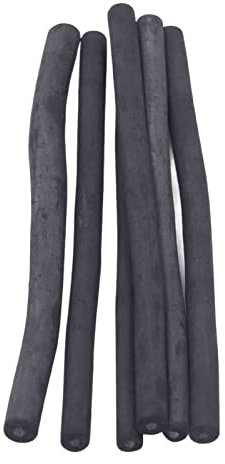 Entatial Zeichenkohle Schwarz, Kohlestifte Zum Zeichnen, Zeichenkohle, 6 Stück/Box tragbare Holzkohle-Sticks Kohlestifte Charcoal Pencil für Zeichnen, Skizzieren