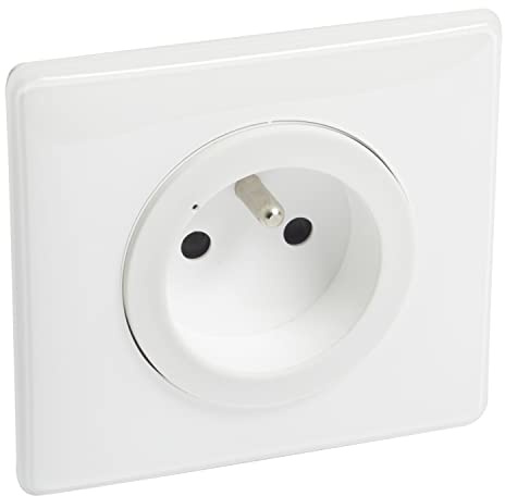 Legrand - Toma conectada de 16 A, 3680 W con Netatmo (función de medición, seguimiento consumo, envío de notificaciones) - Completo (soporte, tapacubos y placa) - Acabado blanco - 199161
