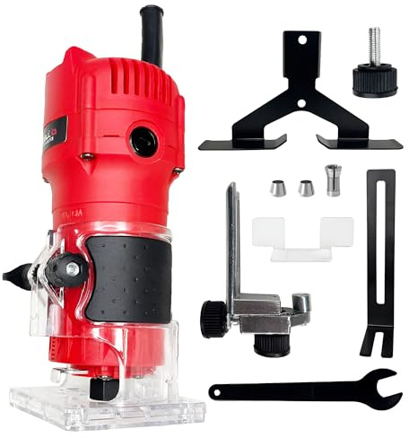 IBELL PR60-68 Professional Palm Router – 650W, 32000RPM, 6/6.35/8mm Collet for Precision Woodworking