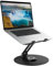 Epherie Laptop Ständer mit 360° drehbarem rundem Basis, Höhenverstellbarer ergonomischer Laptopständer, Belüfteter Computerständer, Faltbarer Stabiler Laptophalter aus Aluminium für Schreibtisch