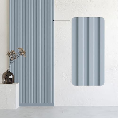 Bildershop-24 14er Set Wandpaneele & Deckenpaneele Dekowa in Pastellfarbe Wellenblau Blau 252 x 10,7 x 1,5 cm