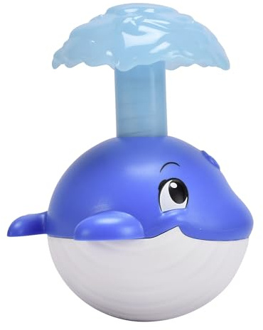 ABC Wackelwal, mit ausfahrbarer Wasserfontäne für unterschiedliche Wackelgeschwindigkeit, wasserdicht, auch für die Badewanne, 11cm, ab 6 Monate