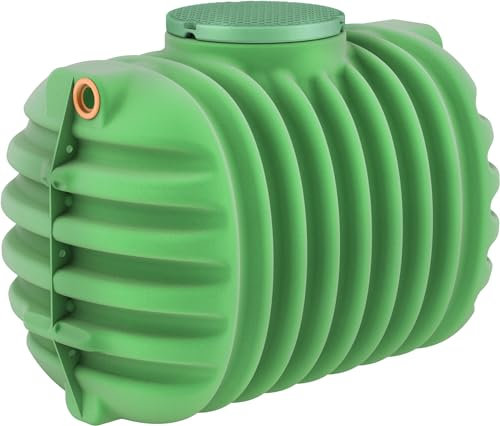 GARANTIA CRISTALL Erdtank PROline 1600 Liter inkl. Tankabdeckung, Regenwassertank unterirdisch für Gartenbewässerung, Wasserspeicher mit hoher Stabilität, Regenwassernutzung