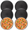 LDXDRU Lot de 6 plaques à pizza rondes en acier au carbone antiadhésif 30 cm pour four