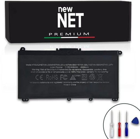 new net - Batteria Premium HT03XL [11.34-11.55V - 4600mAh] Compatibile con HP Pavilion x360 14-dh0044nl, 14-dh0046nl, 14-dh1002nl, 14-dh1003nl, 14-dh1004nl, 14-dh1005nl, 14-dh1007nl