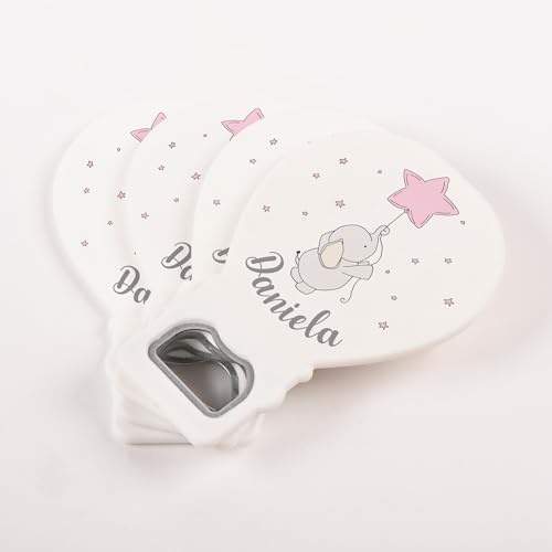 Apribottiglie per baby shower, regalo di compleanno per ospiti, personalizzabile, design unico per baby shower, ragazze o ragazzi, 30 pezzi, magneti per bambini