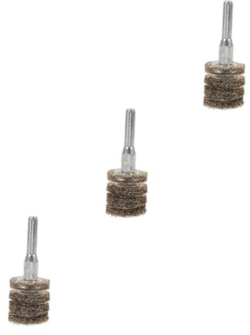 BUGUUYO 3pcs Electric Wire Brush Wheel for Rust Removal Layers Drill Attachment for Polishing Cleaning Compatible Electric Hand Drill Rods High Strength Design