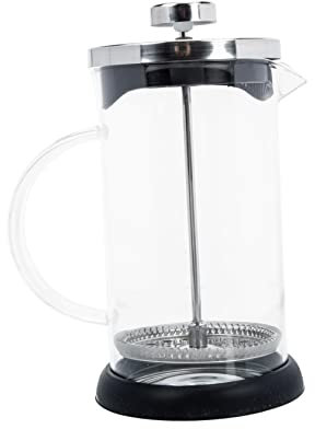 PHENOFICE Prensa Francesa Cafetera Portátil De Material Inoxidable y Vidrio Para Hacer Café Espresso y Café Manual Para Uso Casa o Viajes