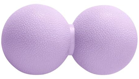 Xensamy Pelotas de masaje dobles de lacrosse, bolas de masaje de maní y bola de fascia para aliviar la fatiga muscular, relajar los músculos para pies y espalda (morado)