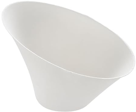 Monouso | 50 Bols de Caña de Azúcar, 350ml, Ø13x10,7x9,1 cm, Color Blanco, Cuencos, Vajilla Desechable, Biodegradables, Compostables, Aperitivos, Apto para Microondas, Eventos y Catering