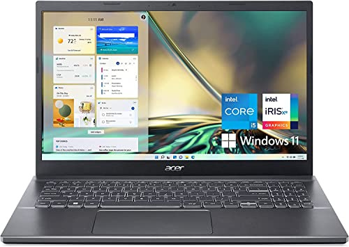 Acer Aspire 5 15 2024 Laptop / 15.6 60hertz / 8 Core Intel i5-12450H Intel UHD Graphics / 16GB DDR4 512GB NVMe SSD M.2 / Thunderbolt 4 Wi-Fi 6 / Win11 Pro/Steel Gray / 32GB USB