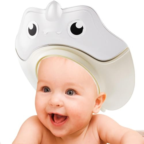 Tuxxjzm Cuffia da bagno per bambini, regolabile, per shampoo, per bambini, protezione da doccia, per bagno, nuoto, attività acquatiche