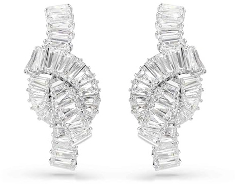 Swarovski Matrix Kollektion, Knoten, Weiß, Rhodiniert