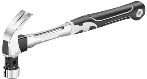 Martello a corno in acciaio inox per uso domestico, mini strumento integrato specifico per carpenteria, testa rotonda da 370 ml, manico in acciaio inox