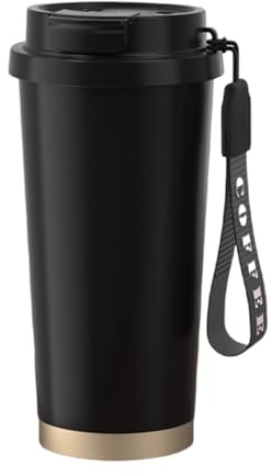 Botella de agua de acero inoxidable 316, taza de viaje aislada, taza de café portátil para deportes, oficina, escuela, bebidas