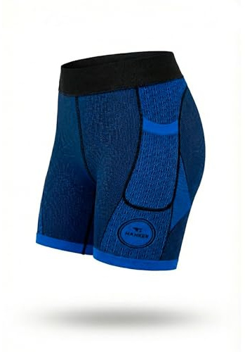 HANKER Mallas Cortas de compresión Hombre con Bolsillos para Running