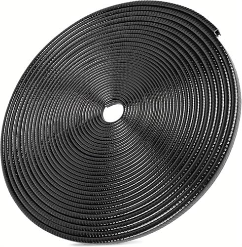 Mautopily 10m Kantenschutzprofil Schwarz (Klemmbereich 1-4 mm), U-Profil Gummi Türkantenschutz Auto mit Stahleinlage, Selbstklemmendes Kederband für Blechkanten, KFZ & Metall