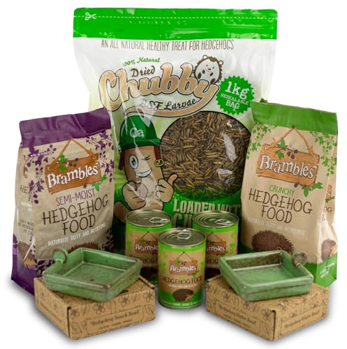 Hedgehog Wildlife Care Pack – Outdoor Garden Feeding Set with Bowls & High-Energy Foods
