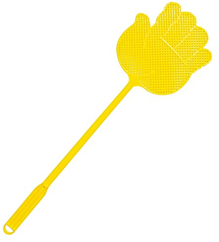 RASTKY Juego de Matamoscas de Plástico con Forma de Palma de Colores Brillantes, Herramienta de Control de Plagas de Moscas única e Interesante para Uso en Interiores y Exteriores, 6 uds. (como se