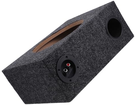 Abaodam Caisson de Basses 10 Pouces pour Voiture, Caisson Subwoofer Vide Ultra-Fin en Bois, Boîte de sous-titrage Compacte pour Installation Audio Automobile, Accessoire Compatible