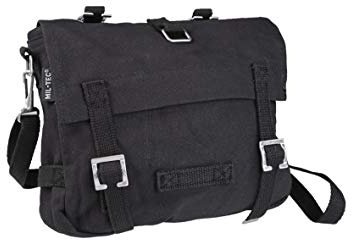Mil-Tec Klassischer BW Brotbeutel mit Umhängegurt • Traditionelle Bundeswehr Canvas-Tasche 26x20x8 cm • Robuste Schultertasche & Umhängetasche aus 100% Baumwolle • Vintage Retro Utility Bag