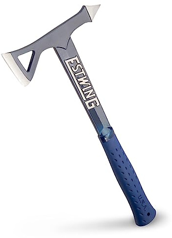 Black Eagle Tomahawk, Vinylgriff Blau, 770 g | Black-Eagle-Serie: geschmiedet aus einem Stück, 770 g – für Wurfsport, Bushcraft und Sammlung.