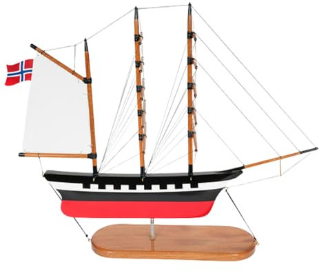 Old Modern Handicrafts Wind Pointer Modellboot-Wetterfahne – hochwertiges Holz – Dekoration für Zuhause und Büro – 29,5 L x 9,3 B x 24,0 H ​​Zoll