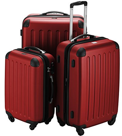 Hauptstadtkoffer Spree - Großer Hartschalen-Koffer, TSA, 4 Doppel-Rollen, Trolley, Rollkoffer, Reisekoffer, Volumenerweiterung, 75 cm, 119 Liter, Rot