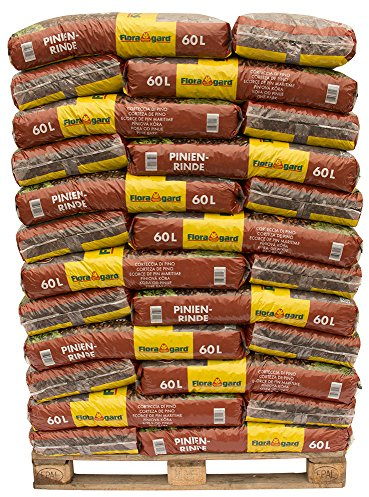 Floragard Mulch Pinienrinde 7-15 mm 39 x 60 L auf Palette, feine Struktur