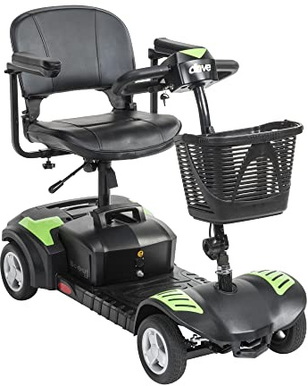 Drive Medical Scout Compact Travel Power Scooter, 4 Wheel Design