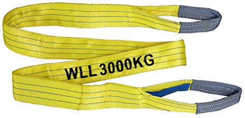 Pro-Lift-Werkzeuge 3 t Hebeband Länge 3m mit 2 Schlaufen 2- lagig Hebegurt Rundschlinge Hebeschlinge Baumgurt Bergegurt Abschleppseil Schlupf 3000kg