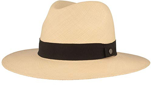 Breiter ORIGINAL Panamahut Strohhut aus Ecuador Sonnenhut Handgeflochten Sommerhut UV-Schutz 50+ Bruchschutz