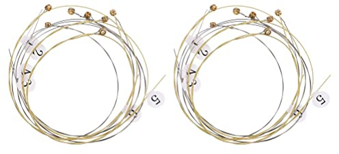 19 Stück Saiten Yaqin-Saiten Zubehör für Bassgitarren lyre ersatzteile HARP- Zubeh?r Lyra-Ersatzzubehör Lyra-Teile ersetzen Leier Lieferungen Stahlsaite Komponente