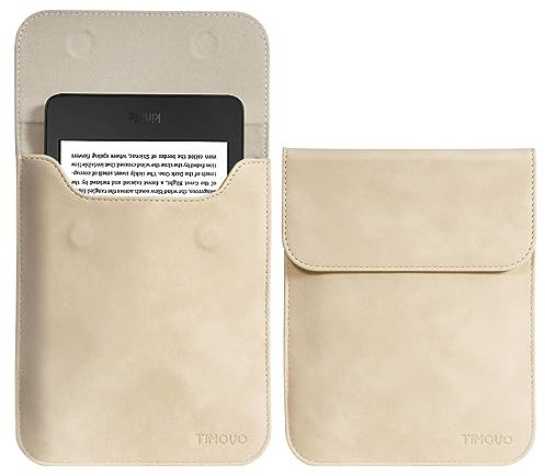 TiMOVO 6 Zoll Tablet-Hülle für den neuen 6“ Kindle 11. Generation 2024/2022, Schutzhülle mit Tasche für Kindle E-Reader, Aprikose