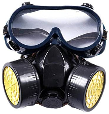 BEAHING Ensemble de demi-couvre-masque, ensemble de demi-couvre-masque, demi-couvre-visage anti-poussière avec filtre pour lunettes, respirateur anti-poussière