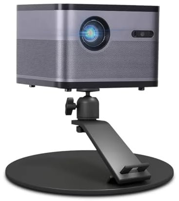 HIBORI Beamer Ständer Einstellbarer Winkel Neigung Mini Beamer Halterung Stabile Basis Kompatibel mit XGIMI, Nebula, VANKYO, Jinhoo, AuKing
