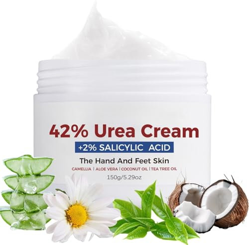 42% Urea Cream - Cracked Heel Repair Cream - Urea Foot Cream for Cracked Heels and Dry Skin - Foot Cream - Skin Care for Feet,Heels,Hands,Knees,Legs,Toenails - Foot Moisturiser
