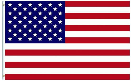 Grande bandiera dell'America 1,5 x 0,9 m, bandiera americana decorativa grande bandiera statunitense bandiera nazionale americana con occhielli per decorazioni a olio, giardino interno esterno, eventi