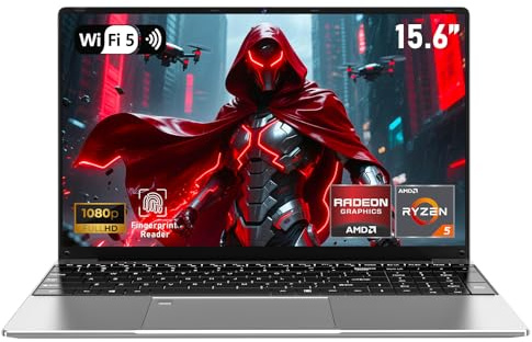 NAIKLULU Gaming Laptop Computer, Lap Top PC 2026 Windows 11 pro, 32GB RAM 1TB SSD, Ryzen 5 7430U (up to 4.3Ghz, Beat 5700U), Backlit Keyboard, IPS 1920 * 1080 FHD Display, WiFi 5, BT5.0, Fingerprint