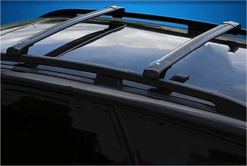 Car Roof Bars For Dacia For Duster For DUSTRT 2018-2022 Aluminum Alloy Side Bars Cross Rails Roof Rack Luggage LOAD 200KG Roof Rack Cross Bars(Black)