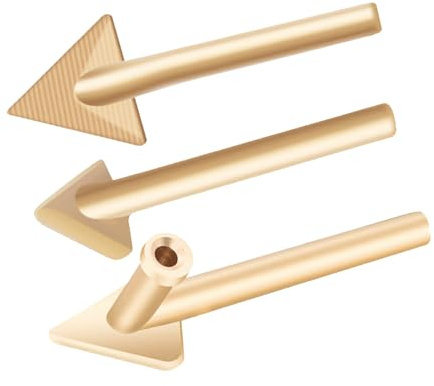 JOYOLA 3Pcs Soldering Iron Tip Set Coppers Repair Triangular Smoothing Head Welding Tips Smoothing Tips Plastic Welder Tool Welding Equipment Welding Head for Various Plastic Items
