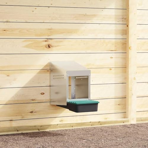 Käfig Haustierhaus Zubehör,Hühner-Nistkasten 1 Fach Wandmontage Verzinkter Stahl,Hasenhaus für Katzen,Hamster,Kätzchen