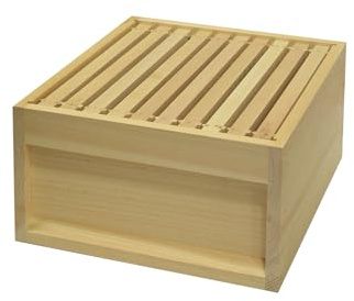 Zander Bienenstock mit 10 montierten Lindenholz-Rähmchen, Weymouth-Kiefernholz, Edelstahl-Schienen, stabil, langlebig, modular, einfache Montage, effiziente Honiglagerung