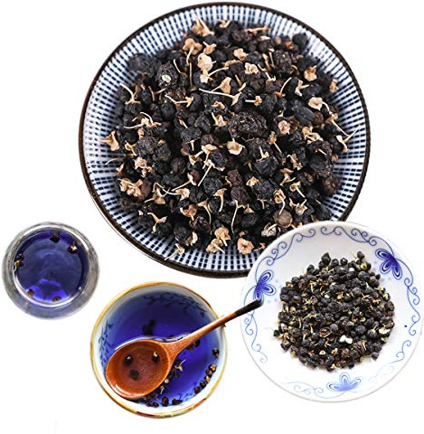 Té De Hierbas Chino Hecho a Mano Baya De Goji Negra Baya De Goji Negra Tee De Hierbas Té De Flores Discolor Fortalece Los Riñones Y El Hígado Té De Hierba De Flores Bebida Comida Verde (500g)