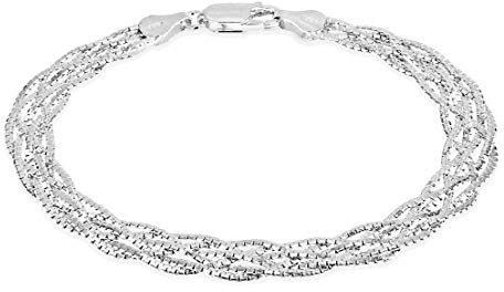 Tuscany Silver Damen - Armband 925 Sterling Silver Rundschliff Diamant 8.26.2742