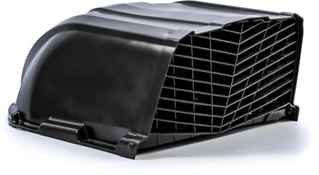 Camco XLT High Flow Roof Vent Cover - Opens for Easy Cleaning - Measures 19. 5” W x 25. 75” D x 10. 5 H - Easily Mounts to RV with Included Hardware - Black (40456)