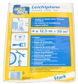 Abdeckplane Leichtplane HDPE, 4x12,5 m transparent