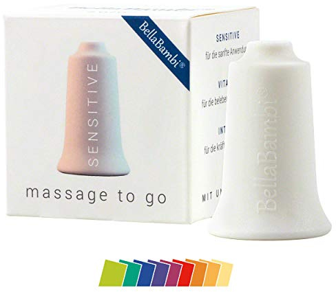 BellaBambi® mini solo Schröpfglas | Sanfte Cup Ausführung für sensible Haut z.B. Gesicht | Für Beauty Wellness & entspannte Massagen | Hautverträglich | Made in Germany | Intensität Sensitive - Weiß