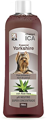 PetSan Champú Especial para Yorkshire con Aloe Vera, pH Neutro, Pelaje Suave y Sedoso, con Fragancia a Lavanda, 750ml